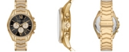 Michael Kors Women's Whitney Chronograph Gold-Tone Stainless Steel Bracelet Watch 44mm